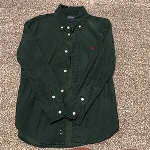 Polo by Ralph Lauren BOYS Dark Green Button Down Shirt